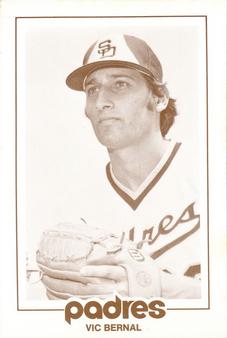 1977 San Diego Padres Schedules #NNO Vic Bernal Front