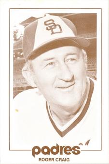 1977 San Diego Padres Schedules #NNO Roger Craig Front