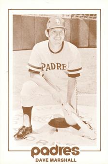 1977 San Diego Padres Schedules #NNO Dave Marshall Front