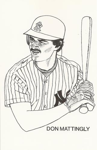 1985 Big Apple New Yorks Finest Players (unlicensed) #NNO Don Mattingly Front