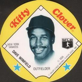 1985 Kitty Clover Discs #NNO Dave Winfield Front