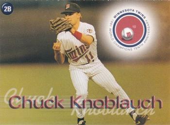 2001 Rainbow Foods Minnesota Twins World Series 10th Anniversary #NNO Chuck Knoblauch Front