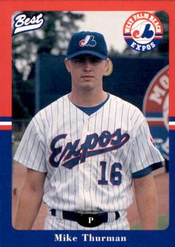 1996 Best West Palm Beach Expos #15 Mike Thurman Front