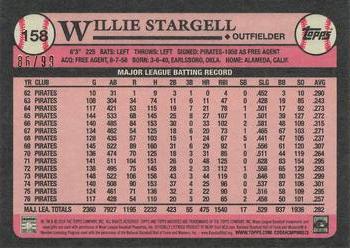 2014 Topps Archives - Silver #158 Willie Stargell Back