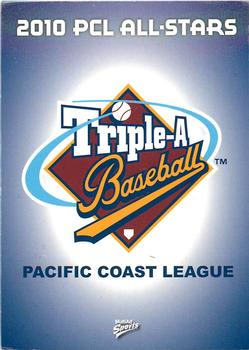 2010 MultiAd Pacific Coast League All-Stars #36 Checklist Front
