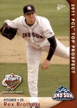 2011 MultiAd Pacific Coast League Top Prospects #7 Rex Brothers Front