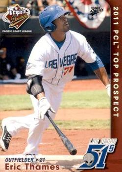 2011 MultiAd Pacific Coast League Top Prospects #14 Eric Thames Front