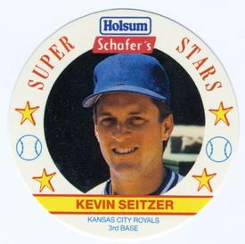 1989 Holsum Schafers Discs #9 Kevin Seitzer Front