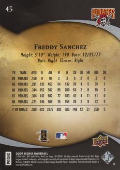 2009 Upper Deck Icons #45 Freddy Sanchez Back