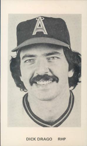 1976 California Angels Photocards #NNO Dick Drago Front