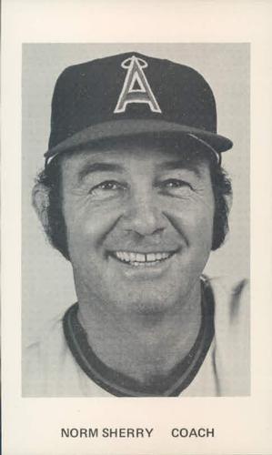 1976 California Angels Photocards #NNO Norm Sherry Front