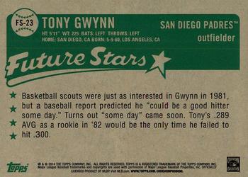 2014 Topps - Future Stars That Never Were #FS-23 Tony Gwynn Back