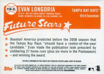 2014 Topps - Future Stars That Never Were Relics #FSR-EL Evan Longoria Back