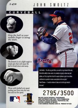 1997 Leaf - Get-A-Grip #2 Frank Thomas / John Smoltz Back