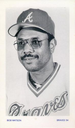 1984 Atlanta Braves Photocards #NNO Bob Watson Front