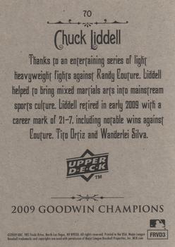 2009 Upper Deck Goodwin Champions #70 Chuck Liddell Back