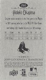 2009 Upper Deck Goodwin Champions - Mini #250 Hideki Okajima Back