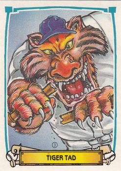 1988 Leaf Baseball's Greatest Grossouts #3 Tiger Tad Front