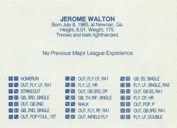 1989 Grand Slam Dice Game Pink & Blue (unlicensed) #NNO Jerome Walton Back