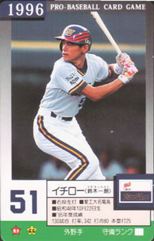 1996 Takara Orix BlueWave #51 Ichiro Suzuki Front