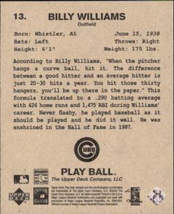 2003 Upper Deck Play Ball - 1941 Series #13 Billy Williams Back