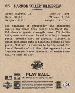 2003 Upper Deck Play Ball - 1941 Series #35 Harmon Killebrew Back