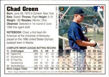 1999 Arizona Fall League Prospects #11 Chad Green Back