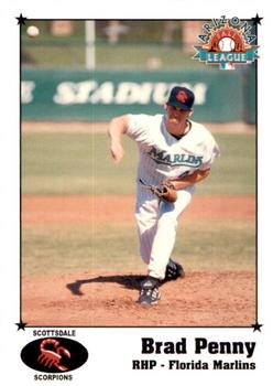 1999 Arizona Fall League Prospects #21 Brad Penny Front