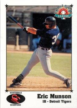 1999 Arizona Fall League Prospects #17 Eric Munson Front