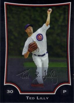 2009 Bowman Chrome #17 Ted Lilly Front