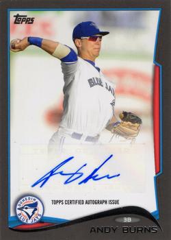 2014 Topps Pro Debut - Autographs #PDA-AB Andy Burns Front