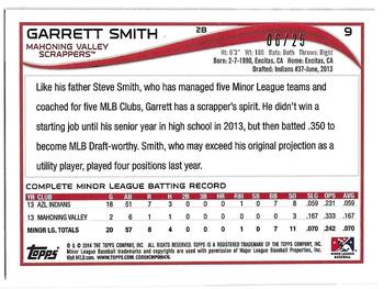 2014 Topps Pro Debut - Silver #9 Garrett Smith Back