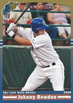 2008 Grandstand Tri-City Dust Devils #3 Johnny Bowden Front