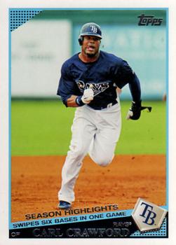 2009 Topps Updates & Highlights #UH179 Carl Crawford Front