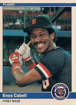 1984 Fleer #79 Enos Cabell Front
