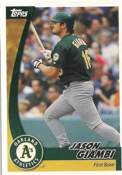 2002 Topps Post Cereal #10 Jason Giambi Front
