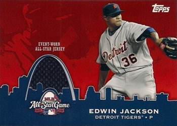 2009 Topps Updates & Highlights - All-Star Stitches #AST-39 Edwin Jackson Front