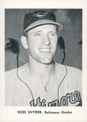 1961 Jay Publishing Baltimore Orioles #NNO Russ Snyder Front