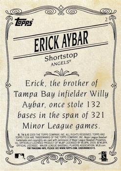 2009 Topps 206 #2 Erick Aybar Back