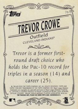 2009 Topps 206 #76 Trevor Crowe Back