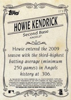2009 Topps 206 #173 Howie Kendrick Back