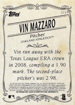 2009 Topps 206 #215 Vin Mazzaro Back