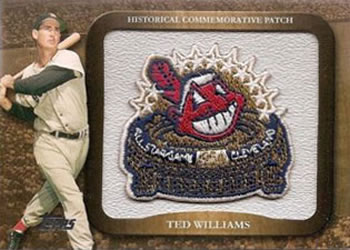 2009 Topps - Legends Commemorative Patch #LPR-15 Ted Williams / 1954 All-Star Game Front