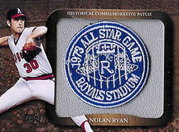 2009 Topps - Legends Commemorative Patch #LPR-38 Nolan Ryan / 1973 All-Star Game Front