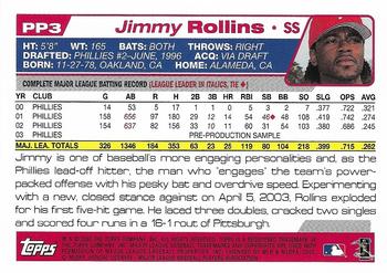 2004 Topps - Pre-Production #PP3 Jimmy Rollins Back