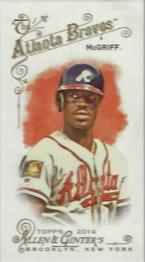 2014 Topps Allen & Ginter - Mini Flag Back #65 Fred McGriff Front