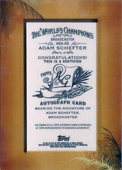 2014 Topps Allen & Ginter - Framed Mini Autographs #AGA-AS Adam Schefter Back