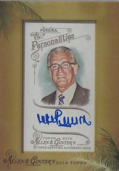 2014 Topps Allen & Ginter - Framed Mini Autographs #AGA-MPE Mike Pereira Front
