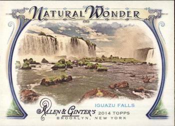 2014 Topps Allen & Ginter - Natural Wonders #NW-04 Iguazu Falls Front