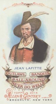 2014 Topps Allen & Ginter - Mini Outlaws, Bandits & All-Around Ne'er Do Wells #OBA-09 Jean Lafitte Front